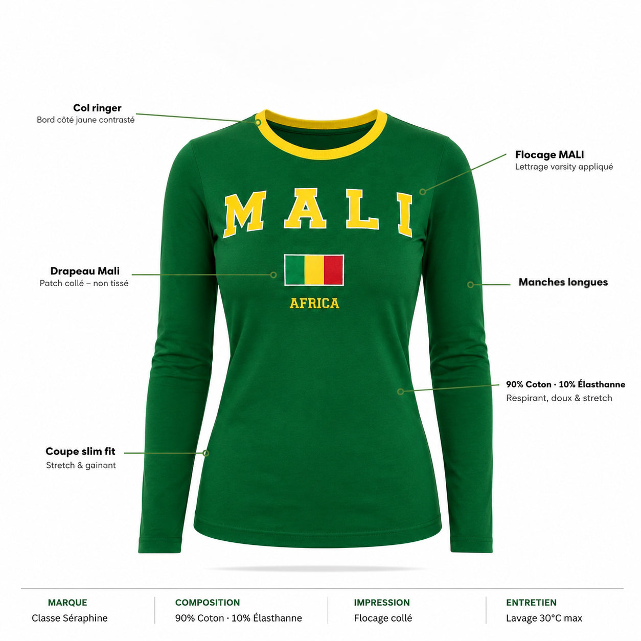 T-Shirt ajusté / Manches longues - Mali