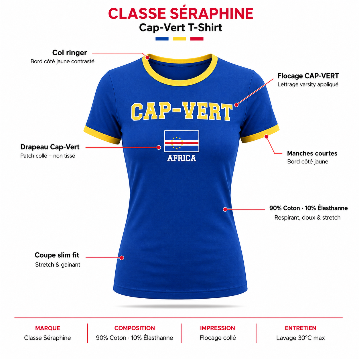 T-shirt Ajusté - Cap-Vert