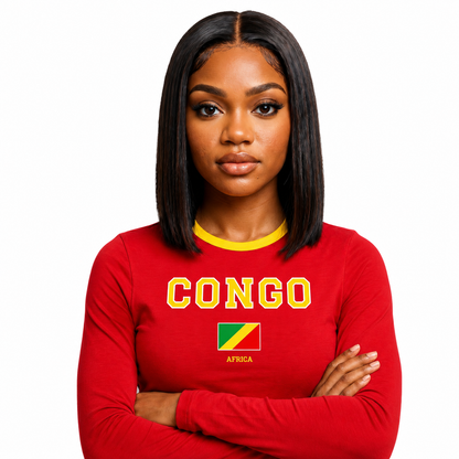 T-Shirt ajusté / Manches longues  - Congo Brazzaville
