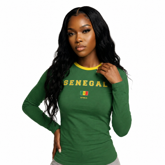 T-shirt Ajusté / Manches Longues - Sénégal