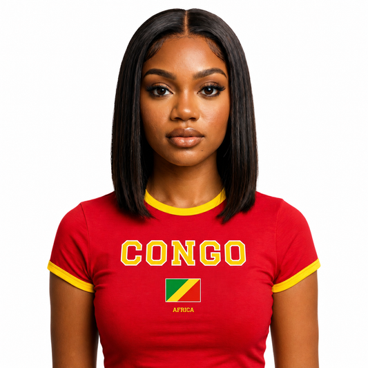 T-shirt Ajusté - Congo Brazzaville