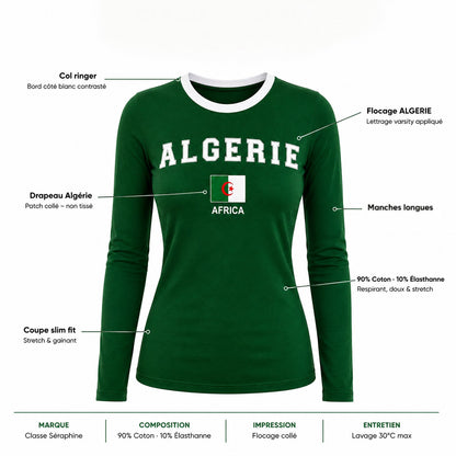 T-shirt Ajusté / Manches Longues - Algérie