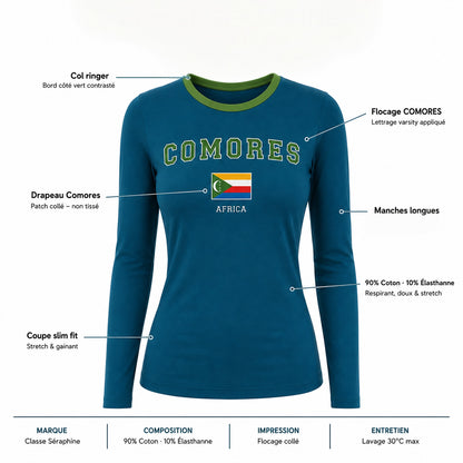 T-shirt Ajusté / Manches Longues - Comores