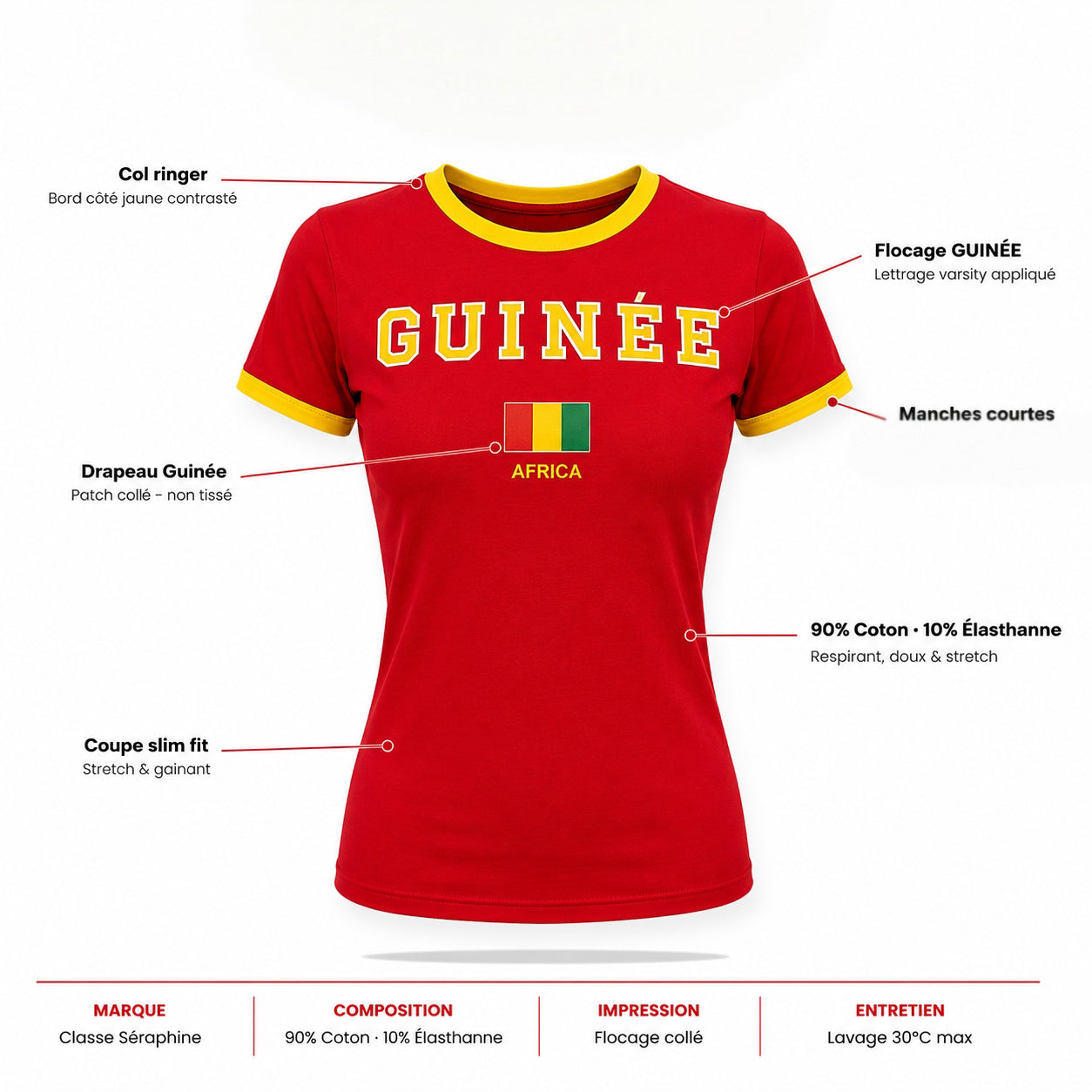 T-shirt Ajusté - Guinée