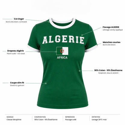 T-shirt Ajusté - Algérie Vert