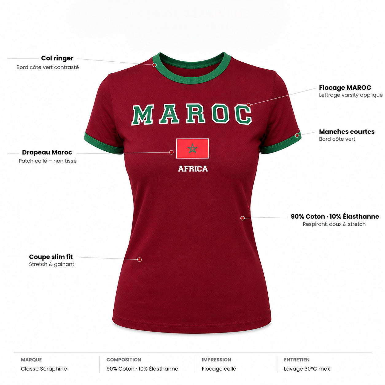 T-shirt Ajusté - Maroc