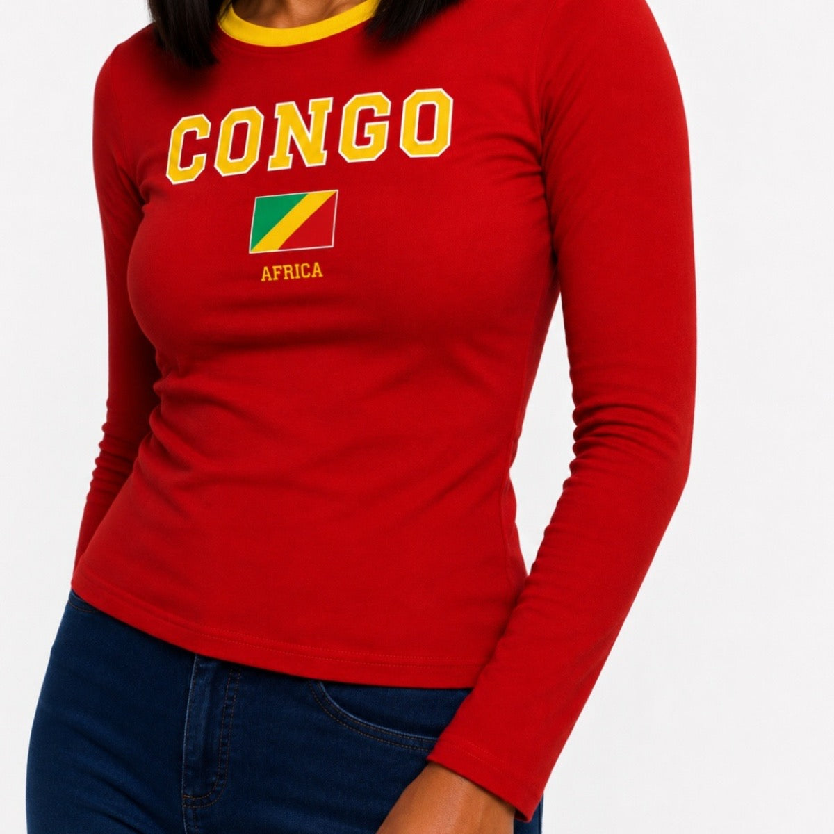T-Shirt ajusté / Manches longues  - Congo Brazzaville