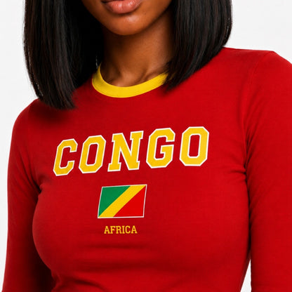 T-Shirt ajusté / Manches longues  - Congo Brazzaville