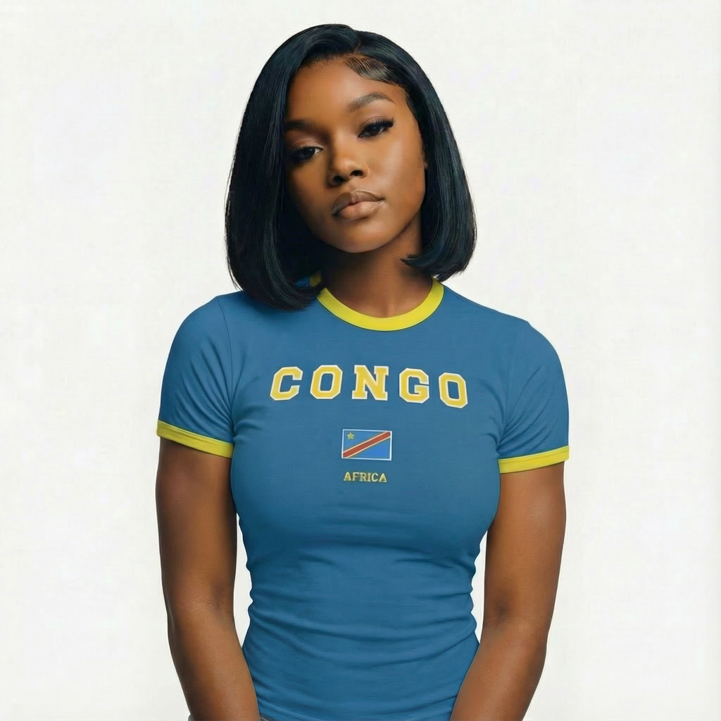 Tee Shirt Ajusté - Congo Kinshasa