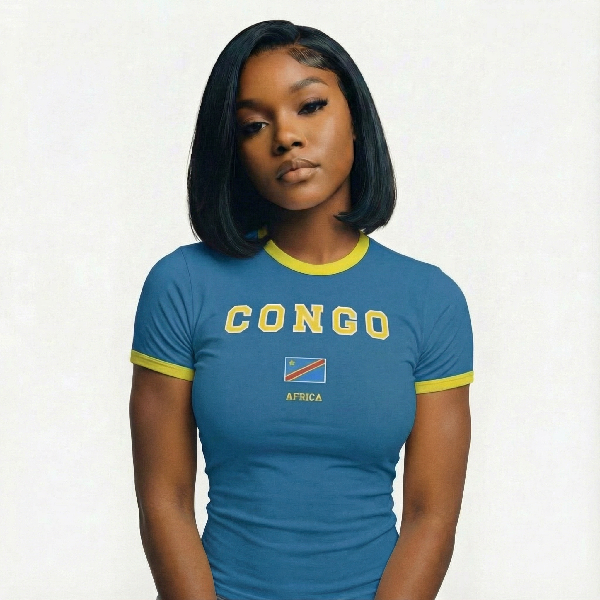 Tee Shirt Ajusté - Congo Kinshasa